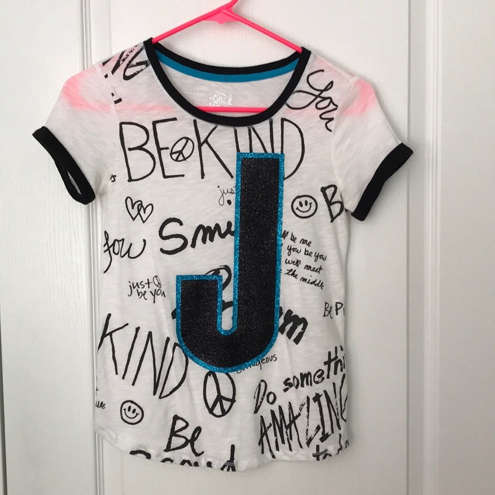 justice graphic t-shirt